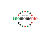 Projekt graficzny, nazwa firmy, tworzenie logo firm Logo dla włoskiej pizzeri Unomomento - kruszynka