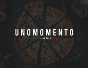 Projekt graficzny, nazwa firmy, tworzenie logo firm Logo dla włoskiej pizzeri Unomomento - DarvinArt