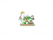 Projekt graficzny, nazwa firmy, tworzenie logo firm Logo dla włoskiej pizzeri Unomomento - jaczyk