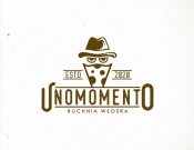 Projekt graficzny, nazwa firmy, tworzenie logo firm Logo dla włoskiej pizzeri Unomomento - fiNeska