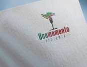 Projekt graficzny, nazwa firmy, tworzenie logo firm Logo dla włoskiej pizzeri Unomomento - myKoncepT