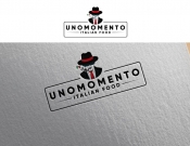 Projekt graficzny, nazwa firmy, tworzenie logo firm Logo dla włoskiej pizzeri Unomomento - ManyWaysKr