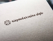 Projekt graficzny, nazwa firmy, tworzenie logo firm Niepowtarzalne.style - logo sklepu - JEDNOSTKA  KREATYWNA