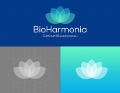 Projekt graficzny, nazwa firmy, tworzenie logo firm BioHarmonia gabinet rezonansu - Ferrari