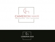 Projekt graficzny, nazwa firmy, tworzenie logo firm Redesign logo marki Cameron Hair - MMgraf