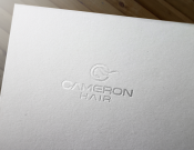 Projekt graficzny, nazwa firmy, tworzenie logo firm Redesign logo marki Cameron Hair - sansey