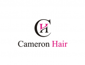 Projekt graficzny, nazwa firmy, tworzenie logo firm Redesign logo marki Cameron Hair - kruszynka