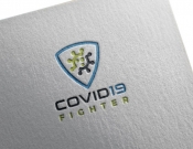 Projekt graficzny, nazwa firmy, tworzenie logo firm covid-19 fighter - stone