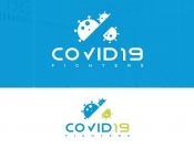 Projekt graficzny, nazwa firmy, tworzenie logo firm covid-19 fighter - MMgraf