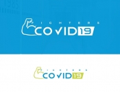 Projekt graficzny, nazwa firmy, tworzenie logo firm covid-19 fighter - MMgraf