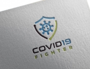 Projekt graficzny, nazwa firmy, tworzenie logo firm covid-19 fighter - stone