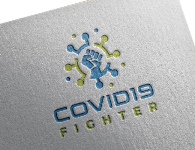 Projektowanie logo dla firm,  covid-19 fighter, logo firm - AnWol