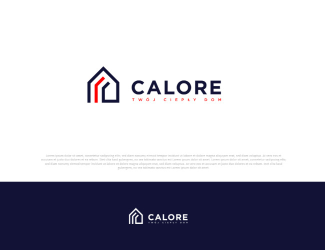 Projektowanie logo dla firm,  LOGO - Calore - firma instalacyjna, logo firm - calore