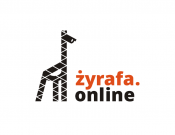 Projekt graficzny, nazwa firmy, tworzenie logo firm Logo produktu - żyrafa - kruszynka