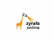 Projekt graficzny, nazwa firmy, tworzenie logo firm Logo produktu - żyrafa - stone
