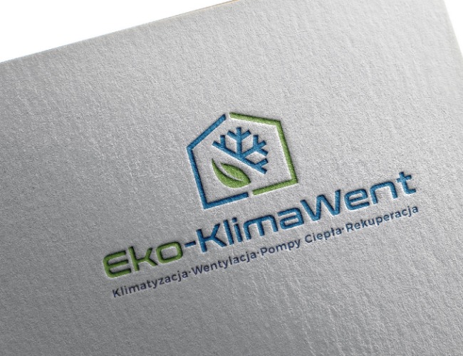 Projektowanie logo dla firm,  Eko-KlimaWent, logo firm - Bobo0001