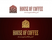 Projekt graficzny, nazwa firmy, tworzenie logo firm Logo dla marki House of Coffee - KpXStudiO
