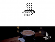 Projekt graficzny, nazwa firmy, tworzenie logo firm Logo dla marki House of Coffee - czarna303
