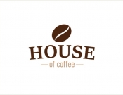 Projekt graficzny, nazwa firmy, tworzenie logo firm Logo dla marki House of Coffee - LOGOSLAW
