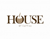 Projekt graficzny, nazwa firmy, tworzenie logo firm Logo dla marki House of Coffee - AK Graphic