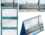 Projekt graficzny, nazwa firmy, tworzenie logo firm Kalendarz ścienny trójdzielny   - Jadzia77