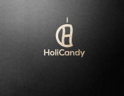 Projekt graficzny, nazwa firmy, tworzenie logo firm Logo marki premium HoliCandy - Konwer