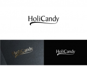 Projekt graficzny, nazwa firmy, tworzenie logo firm Logo marki premium HoliCandy - Berta