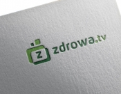 Projekt graficzny, nazwa firmy, tworzenie logo firm ZDROWA.TV - logo dla nowego serwisu - stone