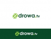Projekt graficzny, nazwa firmy, tworzenie logo firm ZDROWA.TV - logo dla nowego serwisu - stone