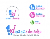 Projekt graficzny, nazwa firmy, tworzenie logo firm Logo Artykuły dla Mamy i Dziecka - timur