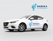 Projekt graficzny, nazwa firmy, tworzenie logo firm Logo Babska Autoszkoła  - stone