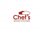 Projekt graficzny, nazwa firmy, tworzenie logo firm CHEF`S GHOST KITCHEN - ziemko