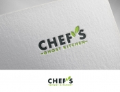 Projekt graficzny, nazwa firmy, tworzenie logo firm CHEF`S GHOST KITCHEN - PP.BB.