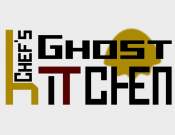 Projekt graficzny, nazwa firmy, tworzenie logo firm CHEF`S GHOST KITCHEN - Guzik
