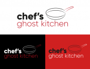 Projekt graficzny, nazwa firmy, tworzenie logo firm CHEF`S GHOST KITCHEN - rokpaszreklama