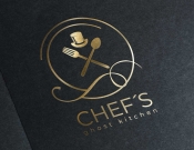 Projekt graficzny, nazwa firmy, tworzenie logo firm CHEF`S GHOST KITCHEN - magfactory