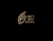 Projekt graficzny, nazwa firmy, tworzenie logo firm CHEF`S GHOST KITCHEN - noon