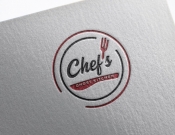 Projekt graficzny, nazwa firmy, tworzenie logo firm CHEF`S GHOST KITCHEN - stone