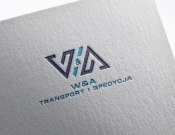 Projekt graficzny, nazwa firmy, tworzenie logo firm W&A TRANSPORT SPEDYCJA - stone