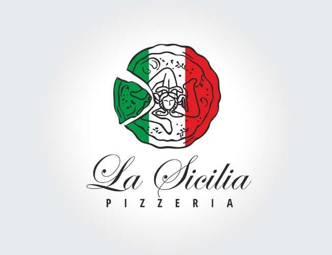 Projektowanie logo dla firm,  Nowe Logo dla Pizzerii, logo firm - sicilia