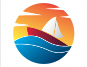 Projekt graficzny, nazwa firmy, tworzenie logo firm  Logo-biuro podróży-jachty-mazury - muchuu17