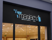 Projekt graficzny, nazwa firmy, tworzenie logo firm VAPE Maniacy - konkurs na nowe logo - Michalik Design