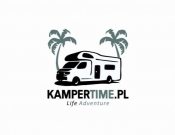 Projekt graficzny, nazwa firmy, tworzenie logo firm Logo dla wypożyczalni kamperów - AK Graphic