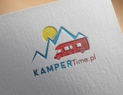 Projekt graficzny, nazwa firmy, tworzenie logo firm Logo dla wypożyczalni kamperów - design4u