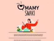 Projekt graficzny, nazwa firmy, tworzenie logo firm Logo dla cateringu QmamySmaki - LuiZa