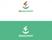 Projekt graficzny, nazwa firmy, tworzenie logo firm Logo dla cateringu QmamySmaki - czarna303