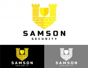 Projekt graficzny, nazwa firmy, tworzenie logo firm ochrona Samson Security - HerGraf