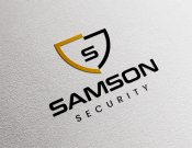 Projekt graficzny, nazwa firmy, tworzenie logo firm ochrona Samson Security - rokpaszreklama