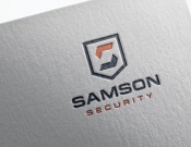 Projekt graficzny, nazwa firmy, tworzenie logo firm ochrona Samson Security - stone