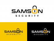 Projekt graficzny, nazwa firmy, tworzenie logo firm ochrona Samson Security - rokpaszreklama